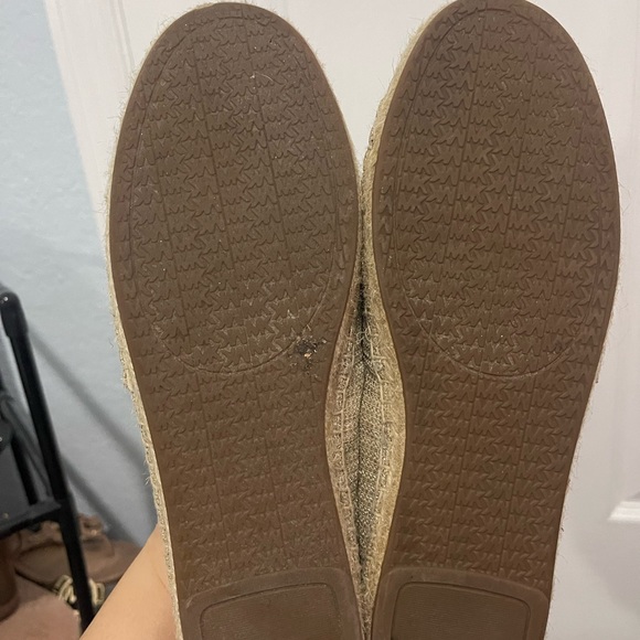 MICHAEL KORS Kendrick glitter Chain mesh  ship on Espadrille Size 7 - Picture 4 of 4